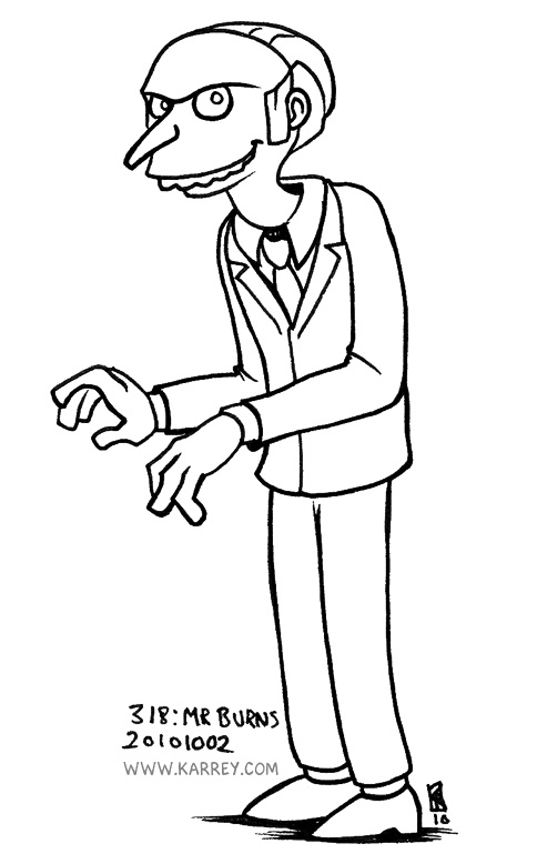 Mr Burns from the Simpsons